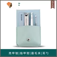 指甲剪套装指甲刀高端防飞溅指甲钳斜口尖嘴原装修剪工具 三维工匠