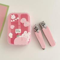 可爱好用~卡通指甲剪套装 不锈钢便携指甲刀钥匙扣儿童女修甲工具 三维工匠指甲钳