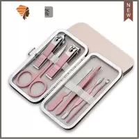指甲刀套装挖耳勺发光家用防飞溅指甲剪修剪指甲器指甲钳女可爱 三维工匠