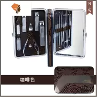 女家用带镜子修甲修剪工具盒专业修脚刀全套专用指甲剪 三维工匠指甲钳