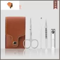 指甲剪套装剪刀眉夹剪指甲简约指甲钳工具可爱耳勺指甲刀全套专业 三维工匠