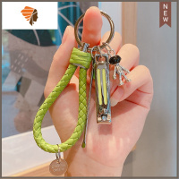 指甲钳女生可爱便携式挖耳勺二合一指甲刀钥匙扣带指甲剪挂件套装 三维工匠