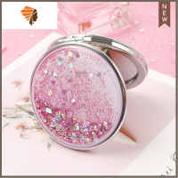 随身镜便携携带创意迷你小镜子女带折叠的小号家用小型 三维工匠美妆镜