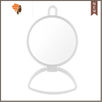 免打孔化妆镜 壁挂台式两用单面圆形镜可折叠便携式梳妆镜 三维工匠美妆镜