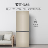 [818大促]海尔(Haier)BCD-178TMPT双门两门家用冰箱 时尚炫金 租房神器 直冷 电冰箱 小冰箱