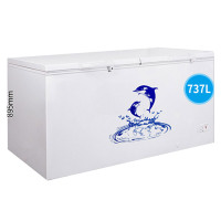 [元旦秒抢]澳柯玛(AUCMA) BC/BD-737TC 737升 卧式单温冰柜商用一室冷冻冷藏转换 茶叶柜 冷柜大冰柜