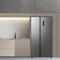 [天天低价]美的607升对开门家用冰箱一级能效双变频风冷净味大容量