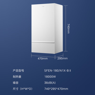 [裸价不安装]美的(Midea)SFEN-180/N1X-A中央空调领航者二代 一级能效变频家用风管空调