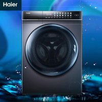 24h闪发I海尔(Haier) EG100MATE8SU1 10KG直驱变频全自动滚筒洗衣机 晶彩触控屏 一级能效