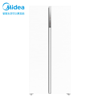 美的(Midea)60厘米薄系列456升对开双开门超薄嵌入超大容量家用智能冰箱一级变频BCD-456WKPZM(E)白色