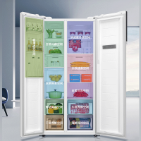 海尔621升对开门双开门电冰箱家用一级能效变频节能超大冷冻容量超薄嵌入BCD-621WLHSS95W9U1