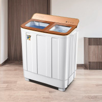 [99必抢]小鸭12公斤双缸洗衣机半自动双缸双筒家用大容量波轮洗脱两用 可单洗单脱水