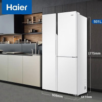 海尔(Haier) BCD-501WLHTS79W9U1 冰箱 501升对开超薄嵌入式冰箱 全变温空间