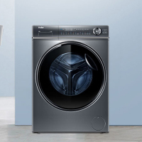 海尔(Haier)洗衣机 XQG100-BD14376LU1 精华洗直驱变频10公斤智能投放滚筒洗衣机 十公斤智能投放
