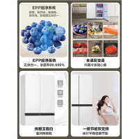 咨询查库存 海尔冰箱540L超薄零嵌入白色十字四门对开门一级能效风冷BCD-540WGHTD45W9U1