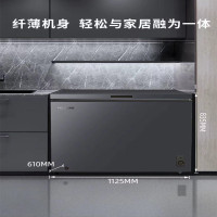 [10.1必抢]美菱冷柜家商两用冰柜 大冷冻柜冷藏冷冻转换柜大容量卧式冷柜 一级节能 BC/BD-301DT星空灰