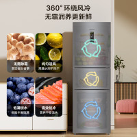 [元旦秒抢]海信 三开门冰箱小型家用电冰箱无霜冰箱一级能效251升小冰箱小户型BCD-251WYK1DPJ