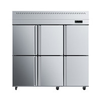 美菱不锈钢全冷冻1363升大容量全冷冻厨房冰柜大冰柜商用冰箱 六门全冷冻-MCF(L)-1.8LDE706MX3