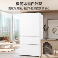 统帅(Leader)海尔智家出品466L法式多门风冷一级变频节能净味家用超薄冰箱BCD-466WGLFD79M9U1