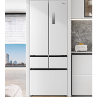 美的(Midea)MR-450WUFPZE流苏白 428升法式多门大容量嵌入式一级变频风冷无霜净味冰箱
