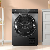 小天鹅TH100VH801WT超薄热泵烘干机10公斤kg嵌入家用除菌除螨防皱大容量干衣机