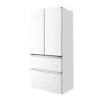 美的BCD-600WUFIPZM(E) 海贝白 熊墩墩Pro600法式多门四门双系统嵌入式除菌一级能效制冰家用电冰箱