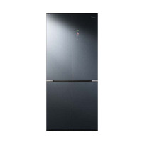 美的霜影灰十字对开门冰箱 BCD-511WSGPZM(E) 511升一级能效钢化玻璃面板独立式设计自动除霜