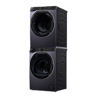 Haier/海尔XQG100-BLDE557B+GA100-S557B洗烘套装双擎热泵烘干机