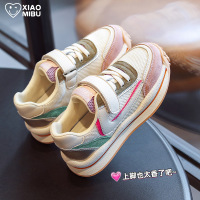 网面儿童运动鞋2021春季新款韩版透气女童老爹鞋男童吸汗跑步鞋子