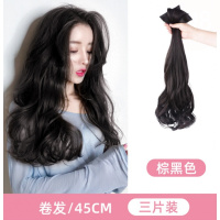 假发女长发假发片一片式网红仿真发可爱长卷发无痕接发片