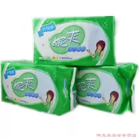 妮爽卫生巾卫生巾干爽网面姨妈巾清凉瞬吸日用20片+夜用10片30片*5包