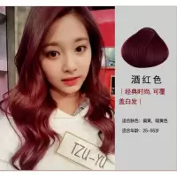 (优选好货）可以洗头发的染发剂自己在家染发植物上色洗发露洗头式懒人染发膏