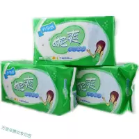妮爽卫生巾卫生巾干爽网面姨妈巾清凉瞬吸日用20片+夜用10片30片*5包