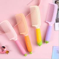 创意水果卡通梳头梳子少女款可爱美发梳随身家居用品细齿密齿梳H