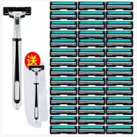 通用刮胡刀刀片剃须刀手动2层锋速刀片刀头刮胡子H