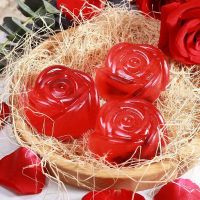 云南手工玫瑰精油鲜花香皂 洗脸男女学生沐浴保湿洁面 情人节H