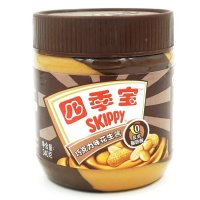 四季宝巧克力味花生酱340克 早餐面包酱饼干伴侣 拌面酱料烘焙原料 厨房调料