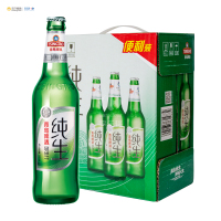青岛纯生8度盒装啤酒500ml 6瓶装