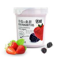 新希望(琴牌)塑杯活润草莓桑葚果粒风味酸牛奶370g