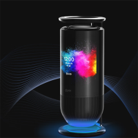 cleer [任贤齐代言]Mirage 音箱曲面显示屏无线智能蓝牙WIFI音箱个性潮流创意智能音响节日礼物 珠光黑