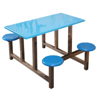 伟尔诺-四人连体餐桌凳-WEN037