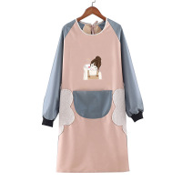 涡润 GY0135 家用厨房长袖围裙