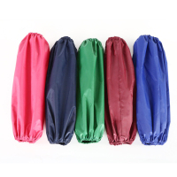 涡润 GY0205 防水防油布袖套厨房防污透气套袖PVC涂层袖套军绿色