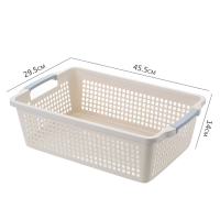 涡润 GY0208 加厚长方形塑料收纳篮厨房浴室桌面收纳