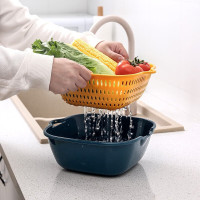 涡润 GRY-0307 双层洗菜盆沥水篮