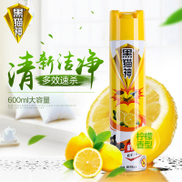黑猫神黄柠檬香型气雾剂600ml