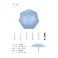 天堂37108E魔法星空三折黑胶伞