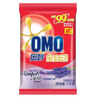 奥妙(OMO) 全自动无磷洗衣粉3kg 含金纺馨香精华 怡神薰衣草(新老包装随机发货)[联合利华]