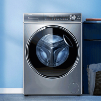 海尔(Haier)10公斤 直驱变频 光等离子除菌 滚筒洗衣机 大筒径 智能物联 XQG100-B14376LU1