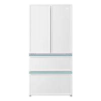 海尔白巧461L法式多门零嵌入式电冰箱干湿分储黑金净化家用风冷无霜超薄白色BCD-461WGHFD45W9U1